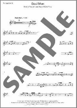 Soul Man(Sam & Dave) 楽譜 トランペット（ソロ） ダウンロード