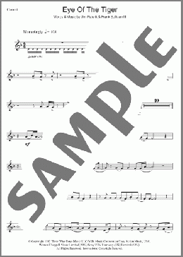 Eye Of The Tiger(Survivor) 楽譜 クラリネット ダウンロード