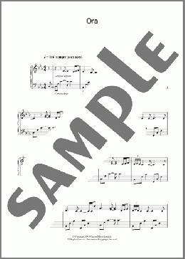 Ora(Ludovico Einaudi) 楽譜 ピアノ（ソロ） ダウンロード