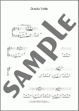 Questa Volta(Ludovico Einaudi) 楽譜 ピアノ（ソロ） ダウンロード