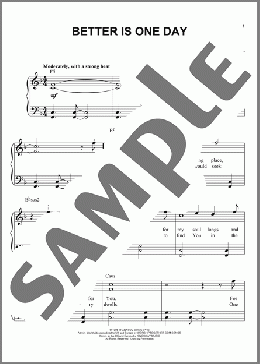 Better Is One Day(Matt Redman) 楽譜 ピアノ（ソロ） ダウンロード