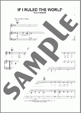 If I Ruled The World(Leslie Bricusse) 楽譜 ピアノ & ボーカル & ギター ダウンロード