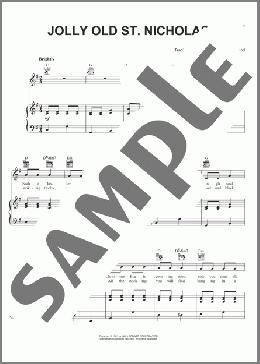 Jolly Old St. Nicholas(19th Century American Carol) 楽譜 ピアノ & ボーカル & ギター ダウンロード