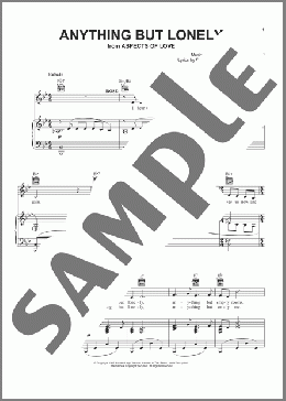 Anything But Lonely (from Aspects Of Love)(Andrew Lloyd Webber/Aspects Of Love (Musical)) 楽譜 ピアノ & ボーカル & ギター ダウンロード
