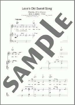 Love's Old Sweet Song(James Molloy/J.Clifton Bingham/James L. Molloy) 楽譜 その他 ダウンロード