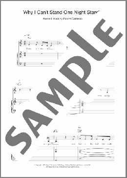 Why I Can't Stand One Night Stands(Catatonia) 楽譜 その他 ダウンロード