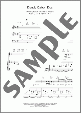 Donde Caben Dos(Victor Manuel San Jose) 楽譜 その他 ダウンロード