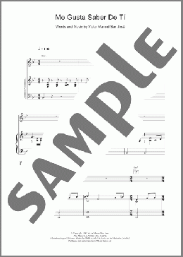 Me Gusta Saber De Ti(Victor Manuel San Jose) 楽譜 その他 ダウンロード