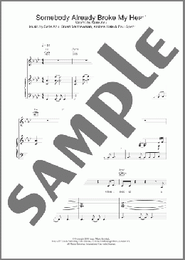 Somebody Already Broke My Heart(Sade) 楽譜 その他 ダウンロード
