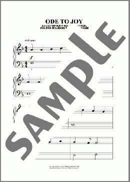 Ode To Joy(Ludwig Van Beethoven) 楽譜 その他 ダウンロード