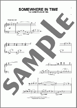 Somewhere In Time(John Barry) 楽譜 ピアノ（ソロ） ダウンロード