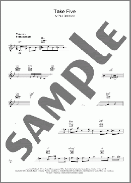 Take Five(Dave Brubeck) 楽譜 その他 ダウンロード