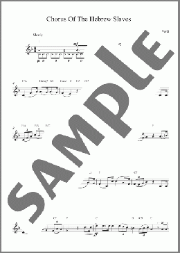 Chorus Hebrew Slaves(Giuseppe Verdi) 楽譜 その他 ダウンロード