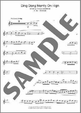 Ding Dong! Merrily On High(Traditional/Traditional Carol) 楽譜 クラリネット ダウンロード