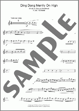 Ding Dong! Merrily On High(Traditional/Traditional Carol) 楽譜 テナーサックス（ソロ） ダウンロード