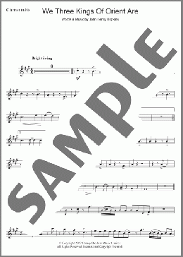 We Three Kings Of Orient Are(Traditional Carol) 楽譜 クラリネット ダウンロード