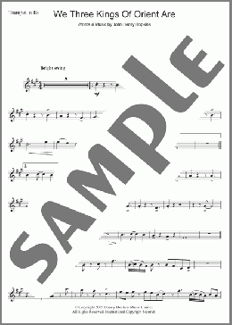 We Three Kings Of Orient Are(Traditional Carol) 楽譜 トランペット（ソロ） ダウンロード