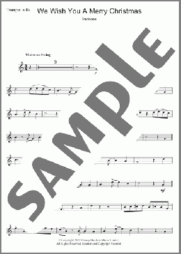 We Wish You A Merry Christmas(Traditional Carol) 楽譜 トランペット（ソロ） ダウンロード