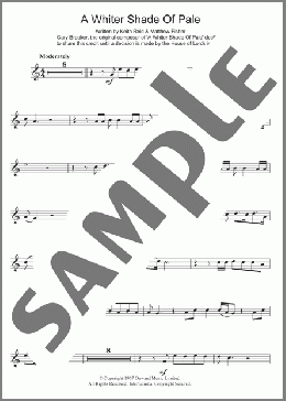 A Whiter Shade Of Pale(Annie Lennox/Procol Harum) 楽譜 フルート ダウンロード