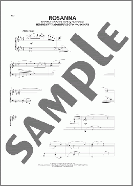 Rosanna(Franz Waxman) 楽譜 ピアノ（ソロ） ダウンロード