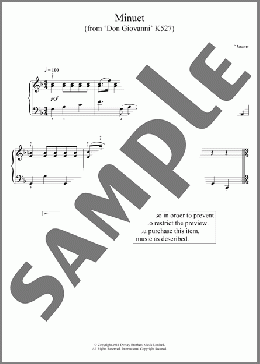 Minuet (from 'Don Giovanni' K527)(Wolfgang Amadeus Mozart) 楽譜 ピアノ（ソロ） ダウンロード