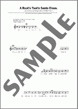 A Rootin' Tootin' Santa Claus(Tennessee Ernie Ford) 楽譜 ピアノ（歌詞 & コード） ダウンロード