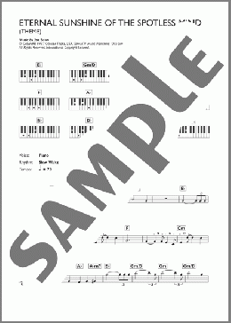 Eternal Sunshine Of The Spotless Mind (Theme)(Jon Brion) 楽譜 ピアノ（歌詞 & コード） ダウンロード