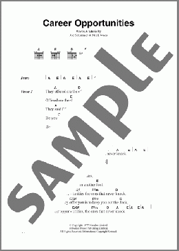 Career Opportunities(The Clash) 楽譜 ギター（コード） ダウンロード