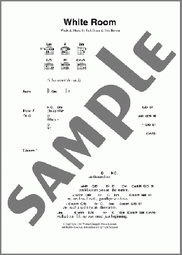 White Room(Cream/Eric Clapton) 楽譜 ギター（コード） ダウンロード
