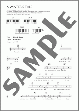 A Winter's Tale(David Essex) 楽譜 ピアノ（歌詞 & コード） ダウンロード