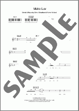 Make Luv (featuring Oliver Cheatham)(Oliver Cheatham/Room 5) 楽譜 ピアノ（歌詞 & コード） ダウンロード