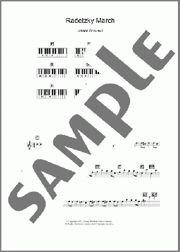 Radetzky March Op. 228(Johann Strauss I) 楽譜 ピアノ（歌詞 & コード） ダウンロード