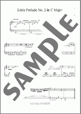Little Prelude No. 2 in C Major(Johann Sebastian Bach) 楽譜 ピアノ（ソロ） ダウンロード