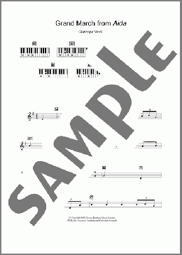 Grand March (from Aida)(Giuseppe Verdi) 楽譜 ピアノ（歌詞 & コード） ダウンロード