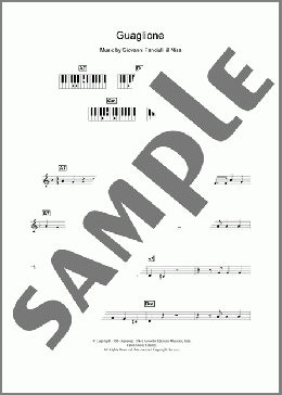 Guaglione(Perez Prado) 楽譜 ピアノ（歌詞 & コード） ダウンロード