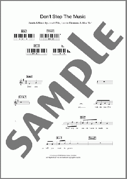 Don't Stop The Music(Yarbrough and Peoples) 楽譜 ピアノ（歌詞 & コード） ダウンロード