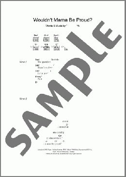 Wouldn't Mama Be Proud?(Elliott Smith) 楽譜 ギター（コード） ダウンロード