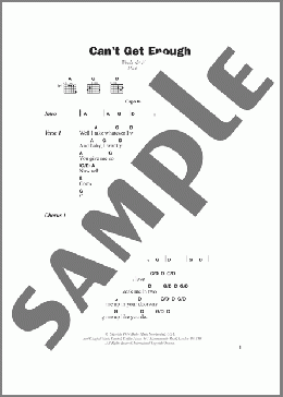 Can't Get Enough(Bad Company) 楽譜 ギター（コード） ダウンロード
