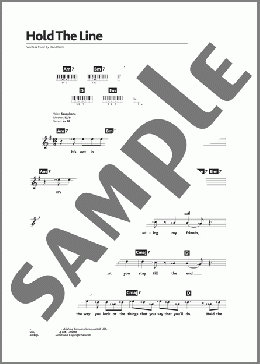 Hold The Line(Toto) 楽譜 ピアノ（歌詞 & コード） ダウンロード