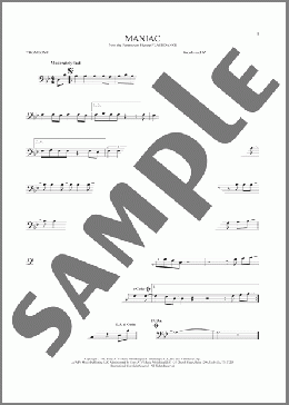 Maniac(Michael Sembello) 楽譜 トロンボーン（ソロ） ダウンロード