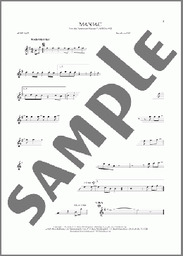 Maniac(Michael Sembello) 楽譜 アルトサックス（ソロ） ダウンロード