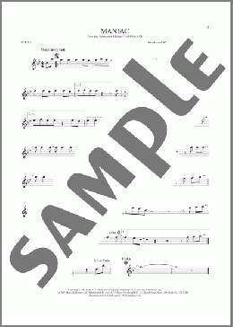 Maniac(Michael Sembello) 楽譜 フルート ダウンロード