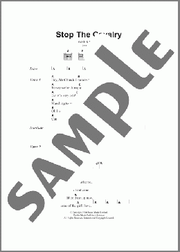 Stop The Cavalry(Jona Lewie) 楽譜 ギター（コード） ダウンロード