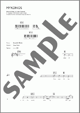 Mykonos(Fleet Foxes) 楽譜 ピアノ（歌詞 & コード） ダウンロード
