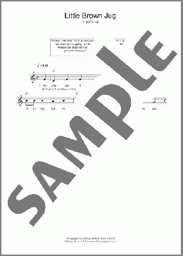 Little Brown Jug(Traditional) 楽譜 その他 ダウンロード