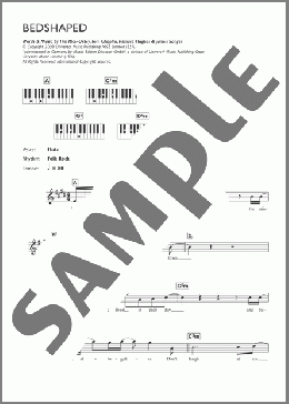 Bedshaped(Keane) 楽譜 ピアノ（歌詞 & コード） ダウンロード