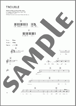 Trouble(Ray LaMontagne) 楽譜 ピアノ（歌詞 & コード） ダウンロード