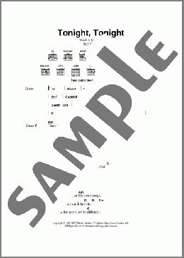 Tonight, Tonight(The Smashing Pumpkins) 楽譜 ギター（コード） ダウンロード