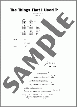 The Things That I Used To Do(Eddie ”Guitar Slim” Jones) 楽譜 ギター（コード） ダウンロード