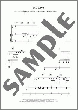 My Love(Westlife) 楽譜 その他 ダウンロード